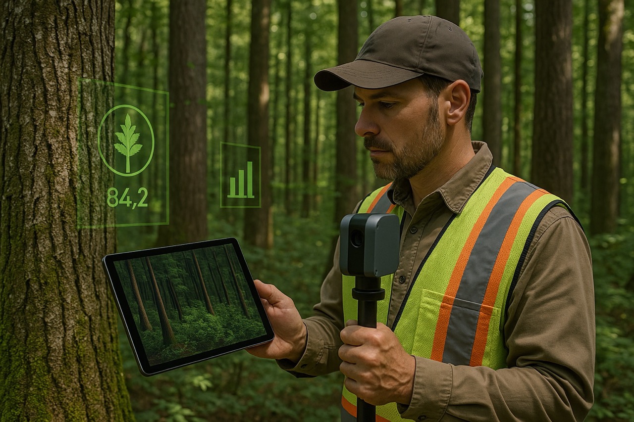 PhD research on digital forest inventory measurement using advanced precision tools